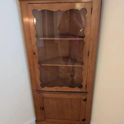 Pine Corner Cabinet 