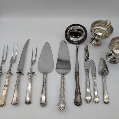 Sterling Handled & Weighted Sterling Silver Items