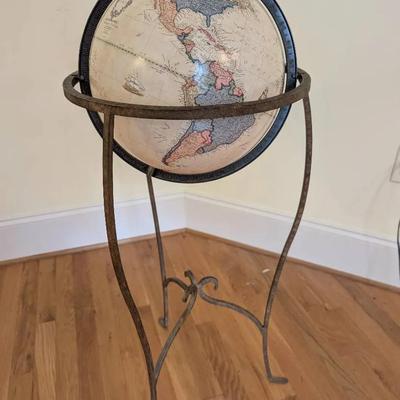 Eureka World Globe With Metal Stand 