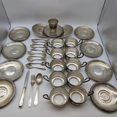 Group Of 800 "Continental" Silver Items