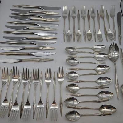 53 Piece Set Of Wallace Sterling Silver Flatware 
