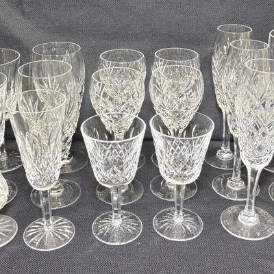 Waterford Crystal Stemware 20pc Assorted 