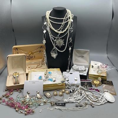 Variety Of Costume Jewelry 