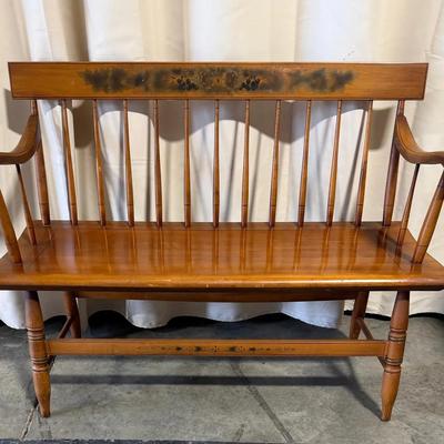 Vintage Hitchcock Maple Bench