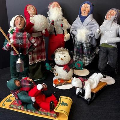 Byers’ Choice “Wintertime Follies”-Sledding, Skating, Snowman