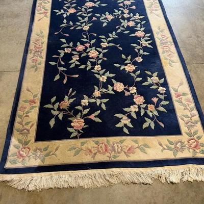 5’8” X 9’6” Vintage Wool Chinsing Area Rug