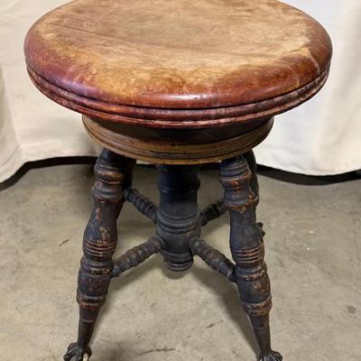Antique Piano Stool