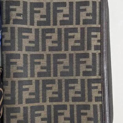 FENDI Zucca Agenda Planner Organizer + Zucca Scarf