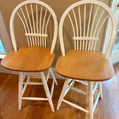 Pair Of Swivel Barstools