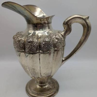 Large Sterling Silver Water Pitcher