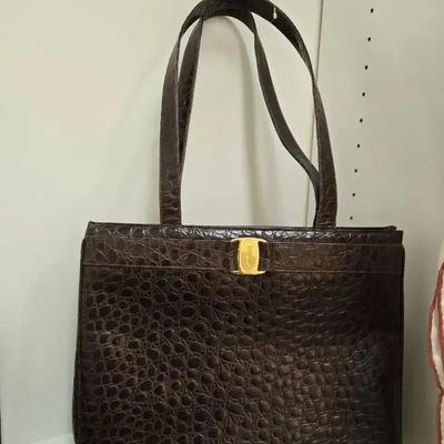 Salvatore Ferragamo Vala Tote Bag + Scarf