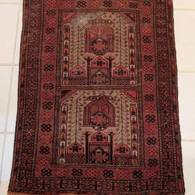 40" X 29" Afghan Tribal Prayer Rug