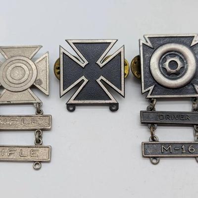 3 Military Badges