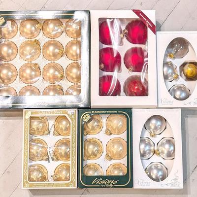 Christmas Glass Ball Ornament Lot | 40+ Ornaments