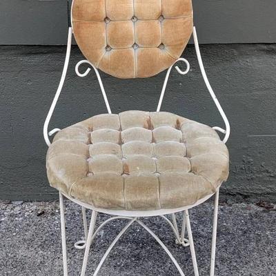 Vintage Wire and Velvet Project Vanity Chair