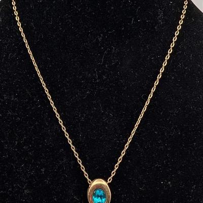 Vintage Sarah Coventry "Forever Yours" December Birthstone Necklace