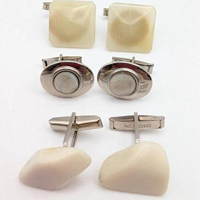 Cufflink Collection | 3 Pairs of Vintage Cufflinks