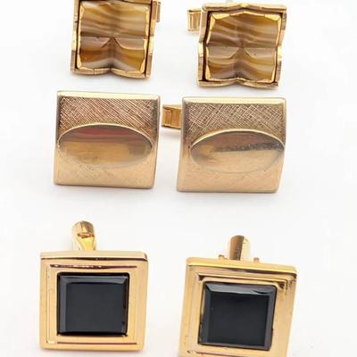 Cufflink Collection | 3 Pairs of Vintage Cufflinks | Sarah Coventry