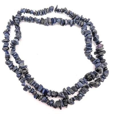Chip Necklace Sodalite, Obsidian, Goldstone, Amethyst