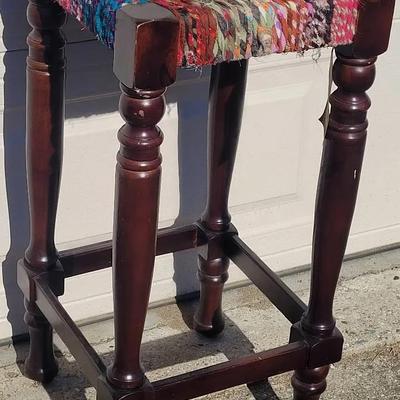Pier 1 Imports Repurposed Fabric Stool
