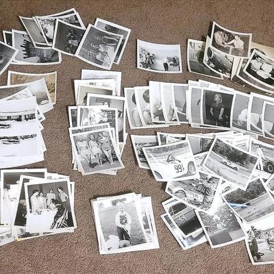 Black and White Photo Lot | 130+ photos | Cars Racing | Military | Modeling | UC Parade & More