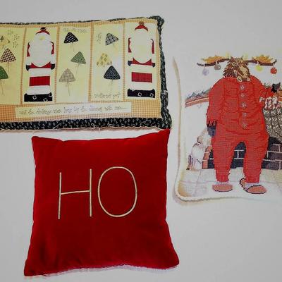 3 Decorative Christmas Pillows