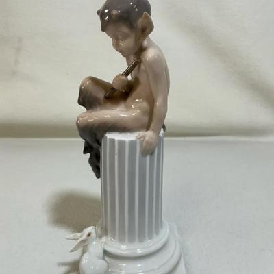 Royal Copenhagen “Faun With Rabbit” #456, Vintage 