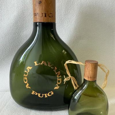 Agua Lavanda Puig Large & Small Parfume Display Factice Bottles