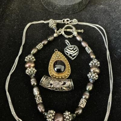 Sterling Silver Jewelry, Garnet Maui Divers