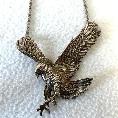 Sterling Silver JC Ferrara Eagle Necklace, NWT