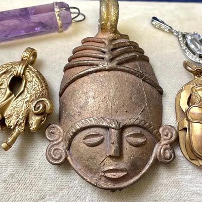 Pendants With Scarab Amethyst MMA