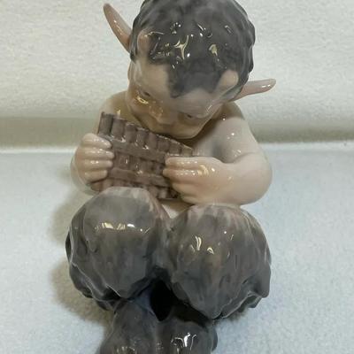 Royal Copenhagen “Faun Playing Flute” #1736, Vintage 