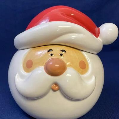 Harry And David Santa Head Cookie Jar 
