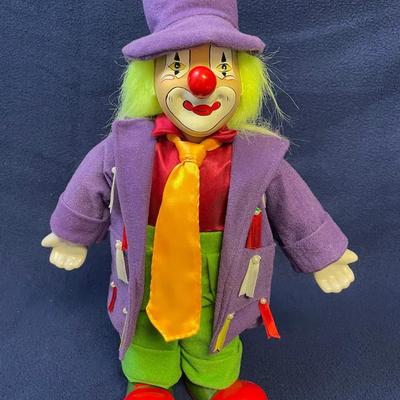 Vintage Porcelain Standing Clown 