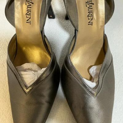 Yves Saint Laurent Grey Pumps, Vintage 