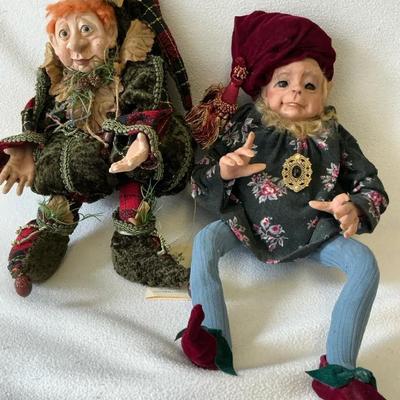 Court Jesters Elves Terry Richards & Katherine’s Collection, Pair