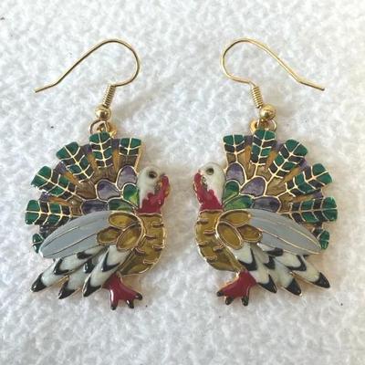 Lunch At The Ritz Turkey Dangle Earrings