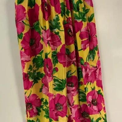 Adrienne Vittadini Floral Slacks, Vintage 