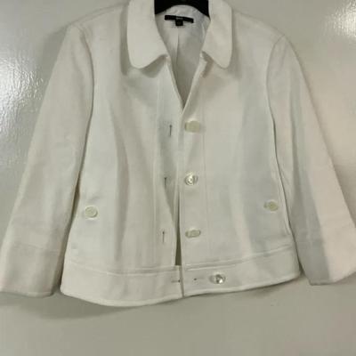 Ladies, Boss, Hugo Boss White Cropped Jacket, Size 8
