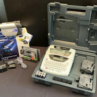 Sony Handycam and Brother P-Touch PT-2410 Labeling System