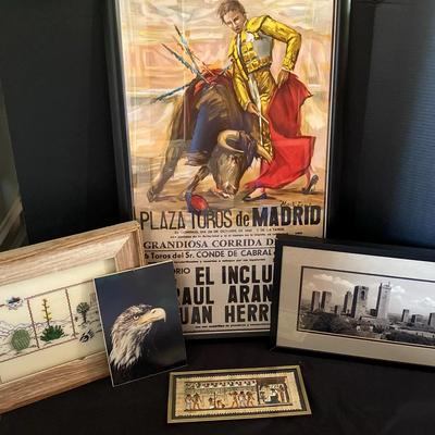 Eclectic Art Collection Featuring Poster, Photography, Fabric & Print