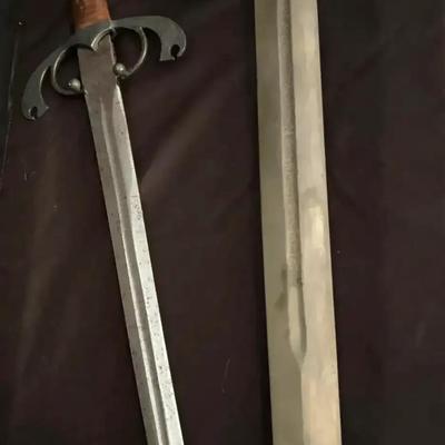 Pair of Decorative Medieval-Style Swords with Hangers