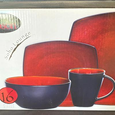 New Gibson Everyday Soho Lounge 16-Piece Dinnerware Set