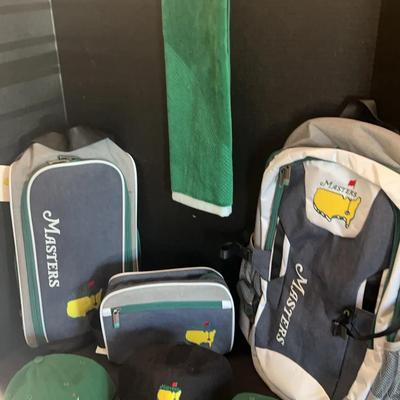 Masters Memorabilia Featuring Golf Towel, Hats & Bags