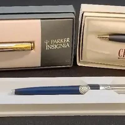 Cross and Parker Pen Set in Original Cases