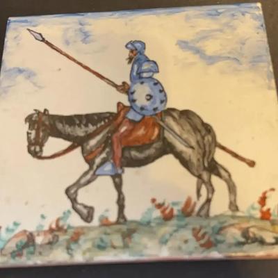Talavera Ceramic Plaque of Don Quixote – Made in Spain
