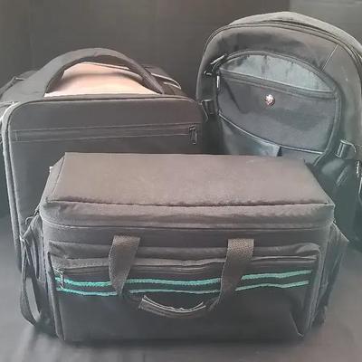 Targus Backpack, Elinchrom Lighting Equipment Bag & Black Travel Case
