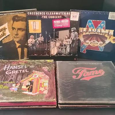 Vinyl Records Featuring CCR, Alabama, Johnny Cash & More 