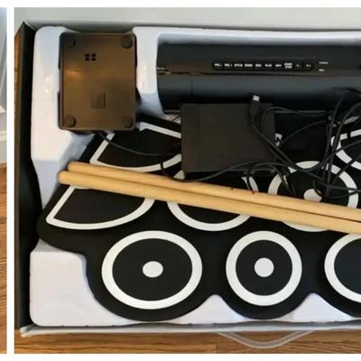 Everjoys Ukulele & Roll-Up Electronic Drum Kit