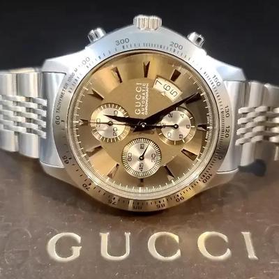 Men’s Gucci Stainless Steel Chronograph Watch